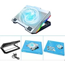 Renas Store ZR924 S601 Tek Fanlı Rgb Metalik Laptop Soğutucu