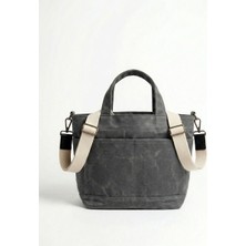 Old Cotton Cargo S Mila Bag Kadın Omuz Çantası Mumlu Kanvas Tote Bag Günlük El Çantası