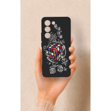 Vip Case Vivo V30 Lite Uyumlu Rubik Küb Desenli Silikon Kılıf