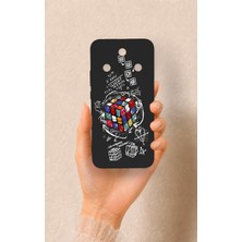 Vip Case Honor Magic 8 Lite Uyumlu Rubik Küb Desenli Silikon Kılıf