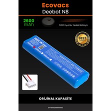 Ecovacs Deebot N8 Uyumlu 2600MAH Robot Süpürge Bataryası - Orijinal Kapasite