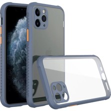 Renas Store Iphone 11 Pro Max Kılıf Miami Şeffaf Silikon - Gri