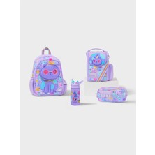 Smiggle Playtime 4'lü Cat Okul Çanta Set ( Çanta Suluk Beslenme Cantası Kalemlik )