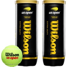 2 Kutu Wilson Us Open Tenis Topu Vakum Ambalajda WRT106200 (Yeni Seri)