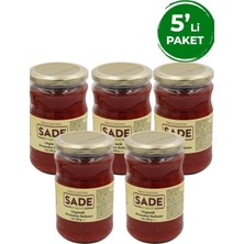 Sade Organik Domates Salçası 5'li Paket 5x650 g Türkiye Menşeli Doğal Lezzet