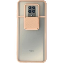 Renas Store Xiaomi Redmi Note 9 Pro Kılıf Palm Buzlu Kamera Sürgülü Silikon - Pembe