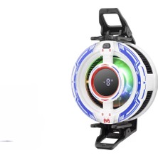 Renas Store Manyetik Klipsli Telefon Soğutucu Fan Rgb Isı Göstergeli Beyaz CX16
