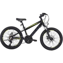 Bisan Cooper Erkek Dağ Bisikleti 35 cm Md 26 Jant 21 Vites Mat Siyah Sarı