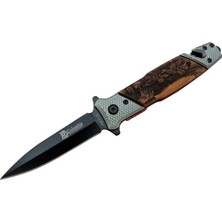 Renas Store Fst 1112 Kurtarma Kamp Çakı 21 cm - Yarı Otomatik, Ip Kesmeli, Cam Perçinli