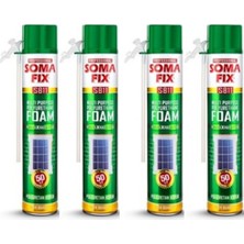 4 Adet Somafix 750 ml Poliüretan Köpük Genel Amaçlı Dolgu Köpüğü S811