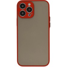 Uravas Store Iphone 13 Pro Max Kılıf Montreal Silikon Kapak - Kırmızı