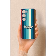 Vip Case Vivo V40 Lite 5g Uyumlu Vintage Desenli Silikon Kılıf