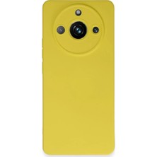 Renas Store Realme 11 Pro Kılıf Nano Içi Kadife Silikon - Sarı