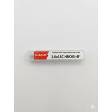 Mucize Shazam Freze Kesicisi 2.0X15C HRC65-4F Katı Karbür Kaplı Freze Kesicisi 1 Adet