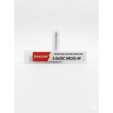 Mucize Shazam Freze Kesicisi 3.0X20C HRC65-4F Katı Karbür Kaplı Freze Kesicisi 1 Adet