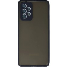 Renas Store Samsung Galaxy A72 Kılıf Montreal Silikon Kapak - Lacivert