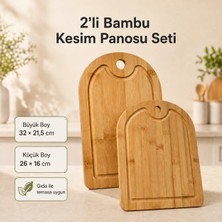PratikBir 2'li Bambu Kesim Panosu Seti