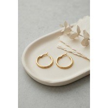 Havor 316L Çelik Gold Renk 22 mm Halka Küpe