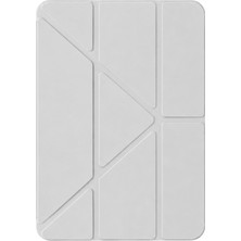 Csmo-Tex Newface  Ipad 2025 10.9 10.nesil (A16) Mera Kalemlikli Tablet Kılıfı - Gri