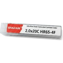 Mucize Shazam Freze Kesicisi 2.0X20C HRC65-4F Katı Karbür Kaplı Freze Kesicisi 1 Adet