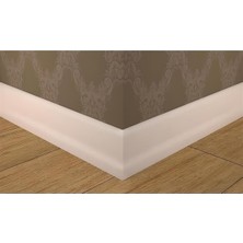 AYM Akasya Yapı Market Peli 10 cm Lake Süpürgelik 10 mm Kalınlık 280 cm Beyaz Mdf Süpürgelik