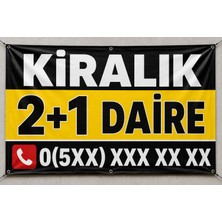 Neva Kiralık 2+1 Daire Branda Ilanı – Kişiye Özel Telefon Numaralı Vinil Branda | 35X50 - 50X70 - 70X100 cm