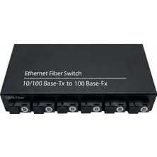 Mucize Fiber OPTIK+RJ45 Medya Dönüştürücü 100M,6KANAL Fibr,2 RJ45,25KMV