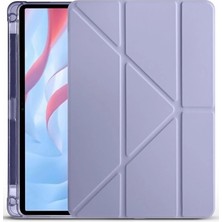 Renas Store Huawei Honor Pad X9A Kalemlikli Mars Tablet Kılıfı - Lila