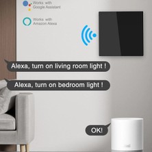 OEM Tuya Smart Life Wifi Akıllı Lamba Siyah Cam Duvar Dokunmatik Akıllı Anahtar Siyah 4 Tuş