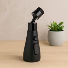 Uravas Store 360° 3 Mod Yağmur Püskürtme Musluk Ucu Siyah