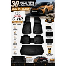 PINUKS Toyota C-Hr 2024 Model Uyumlu 3D Araca Özel Havuzlu Paspas+Bagaj Havuzu Birebir Uyum-Hediyeli