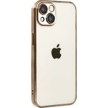 Renas Store Apple Iphone 15 Razer Lensli Silikon - Çöl Titanyum