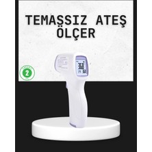 Renas Store Temassız Termometre Hızlı Ölçüm Güvenli Dijital Ateş Ölçer