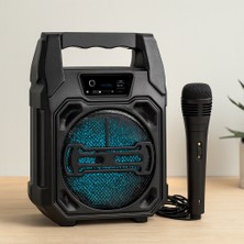 Renas Store Bluetooth Mikrofonlu Kablosuz Hoparlör 6.5'' USB Şarjlı