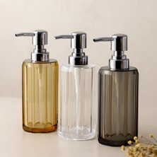 Renas Store 200 ml Sekizgen Akrilik Mika Sıvı Sabunluk (Şeffaf/renkli)