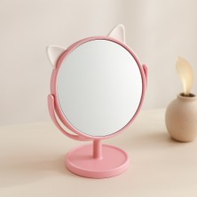 Renas Store 15 cm Yuvarlak Ayaklı Plastik Makyaj Aynası