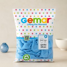 Renas Store 11'' (28 Cm) Metalik Açık Mavi Lateks Balon - 100'LÜ