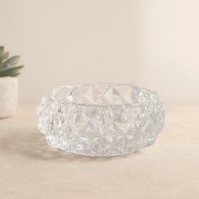 Renas Store Yuvarlak Cam Küllük 12.8 cm (Diamond Kristal)
