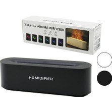 Renas Store Dikdörgen 150ML USB Şarjlı - Renkli Ledli Işık Hava Nemlendirici Buhar Makine - Koku Giderici