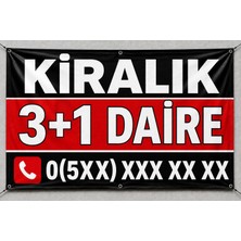 Neva Kiralık 3+1 Daire Branda Ilanı – Kişiye Özel Telefon Numaralı Vinil Branda | 35X50 - 50X70 - 70X100 cm