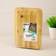 Renas Store Bambu Kesme Tahtası 2'li Set - 18X28 & 22X32 cm