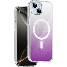 Csmo-Tex Onegif  Iphone 15 Sora Simli Magsafe Kapak - Mor