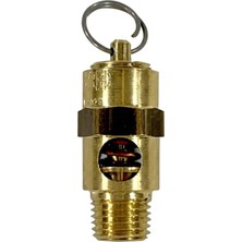 Mucize Pirinç, 1/4" Npt Endüstriyel Yumuşak Oturmalı Emniyet Basınç Tahliye Vanası, Abd'de Üretilmiştir (260 Psı / 220 Scfm)