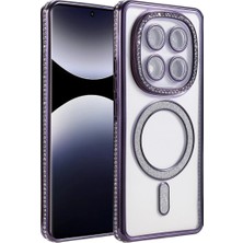 Renas Store Xiaomi Redmi Note 14 Pro 5g Joke Simli Magneticsafe Kılıf - Derin Mor