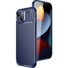 Csmo-Tex Newface  Iphone 15 Kılıf Auto Focus Karbon Kapak - Lacivert