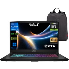 MSI Msı Katana 17 Hx B14WGK-047XTR Intel Core I7-14650HX 24GB Ddr5 1tb SSD W11 Pro Geforce RTX5070 17.3" Qhd 240Hz Prestij Çanta