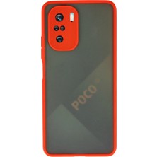 Renas Store Xiaomi Poco F3 Kılıf Montreal Silikon Kapak - Kırmızı