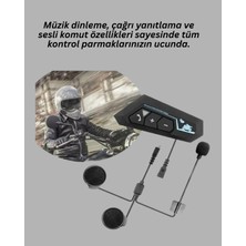 Renas Store Su Geçirmez BT22 Bluetooth Kask Kulaklığı Gps ve Müzik Uyumlu