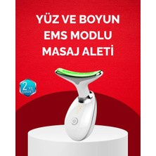 Renas Store USB Şarjlı LED Işık Terapili Yüz Boyun Bakım Cihazı