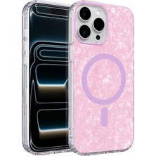 Csmo-Tex Onegif  Iphone 16 Pro Max Mila Dalgalı Magsafe Kapak - Lila
